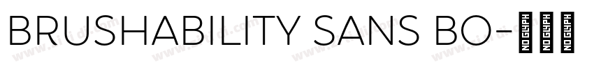 Brushability Sans Bo字体转换